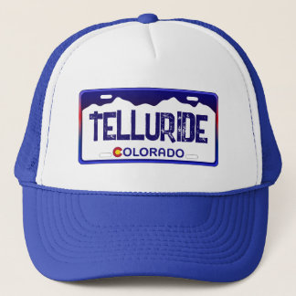 Camionero Gorra de placa azul de Telluride Colorado