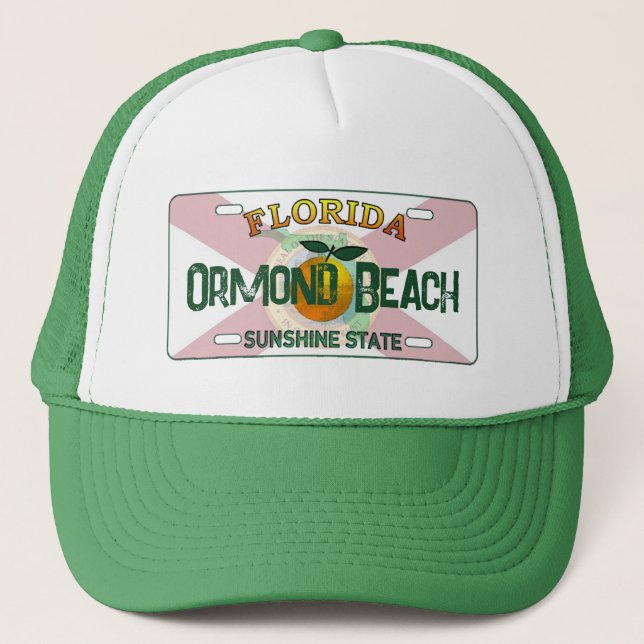 Camionero Gorra de placa de matrícula de bandera de Ormond B (Anverso)