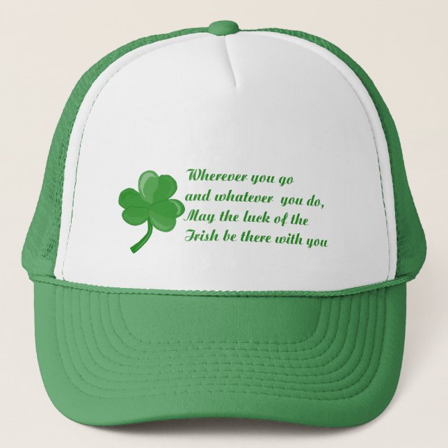Camionero Gorra de poema irlandés (Anverso)