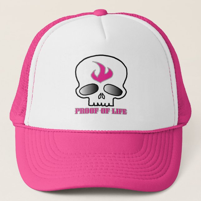 Camionero GORRA de POLSKULLpink (Anverso)