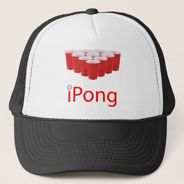 Camionero Gorra de Pong de la cerveza (Anverso)