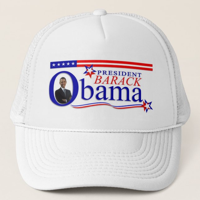Camionero Gorra de presidente Barack Obama (Anverso)