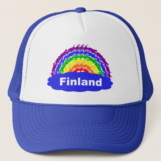 Camionero Gorra de Rainbow Finlandia (Anverso)