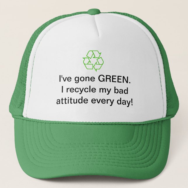 Camionero Gorra de reciclaje ambiental (Anverso)