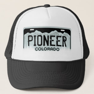 Camionero Gorra de recuerdos de placas negro de Colorado Pio