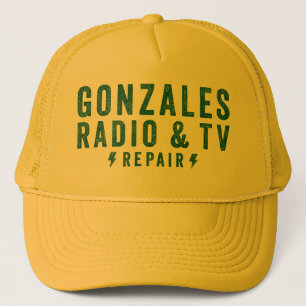 Camionero Gorra de reparación de radio y televisión Gonzales