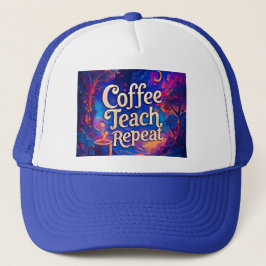 Camionero Gorra de repetición de la clase de café - Gracioso