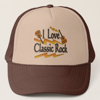 Camionero Gorra de rock clásico de música (me encanta el roc