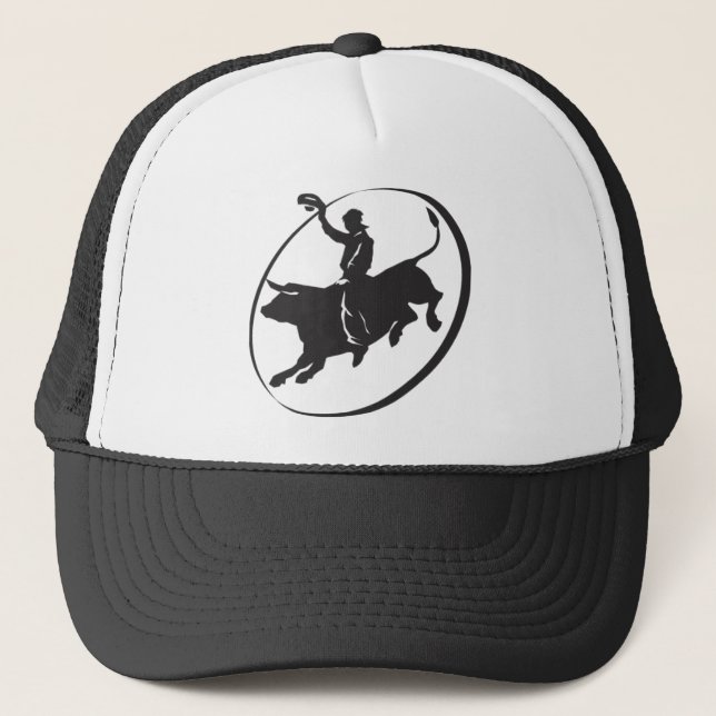Camionero Gorra de Rodeo Bull Rider (Anverso)