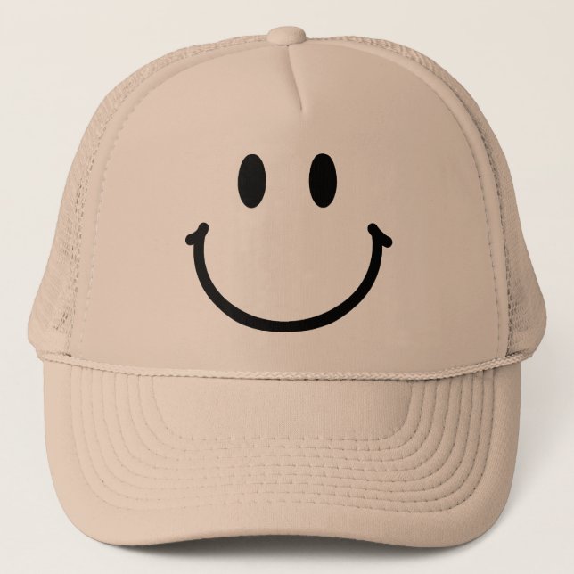 Camionero Gorra de rostro feliz (Anverso)
