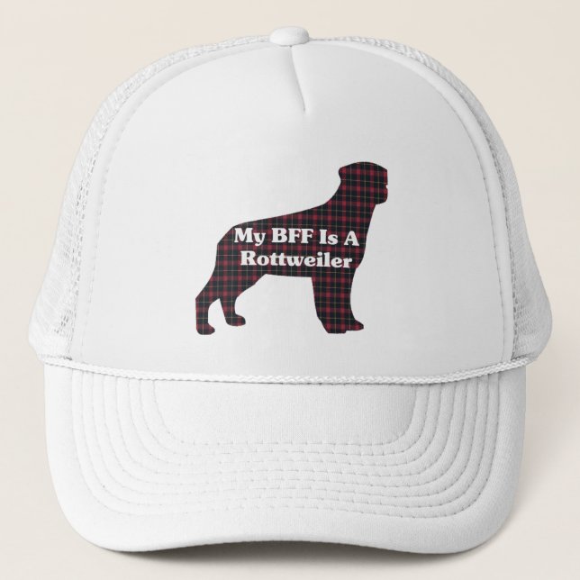 Camionero Gorra de Rottweiler BFF (Anverso)