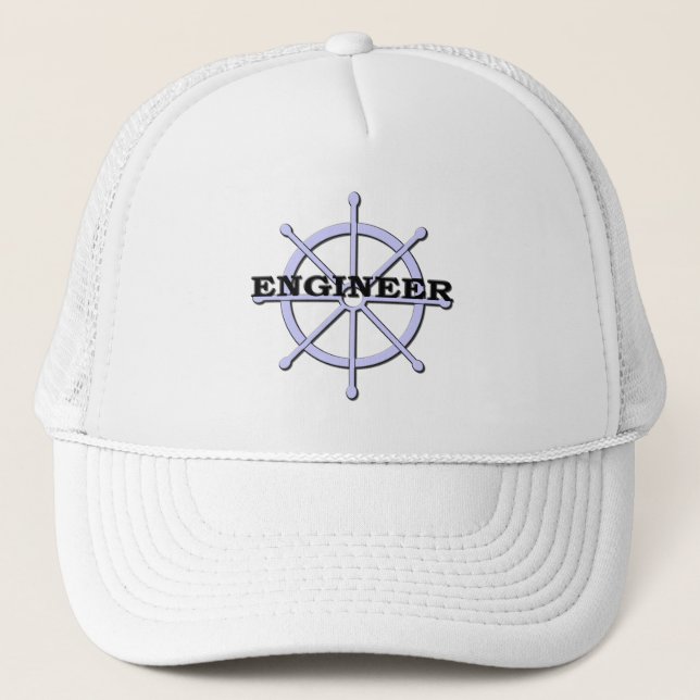 Camionero Gorra de Ruedas de Barco Ingeniero (Anverso)
