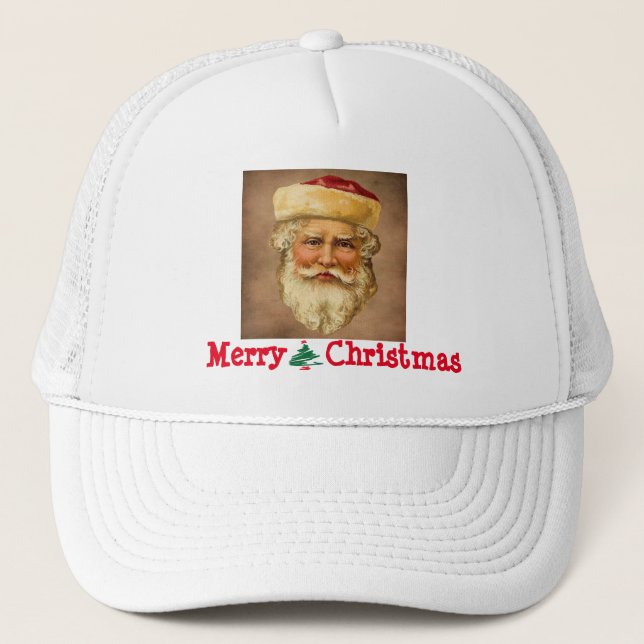 Camionero Gorra de Santa Claus Vintage (Anverso)