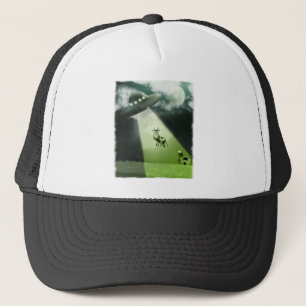 Camionero Gorra de secuestro de vacas de OVNI cómico
