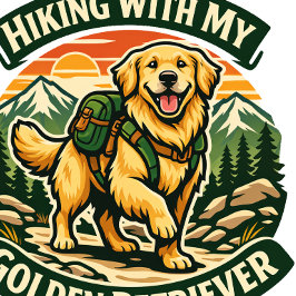 Camionero Gorra de senderismo con mi Golden Retriever