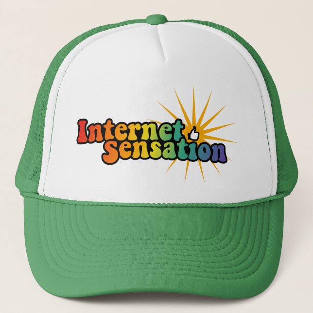 Camionero Gorra de sensaciones de Internet (Anverso)