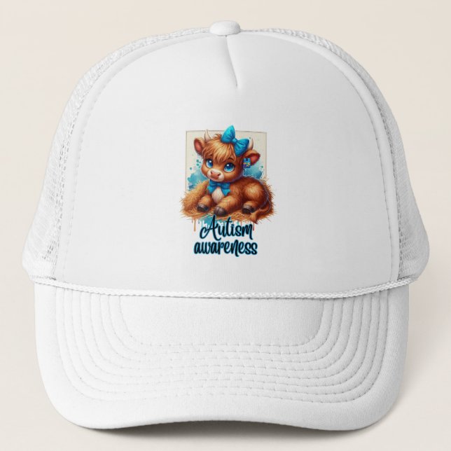 Camionero Gorra de sensibilización sobre el autismo (Anverso)