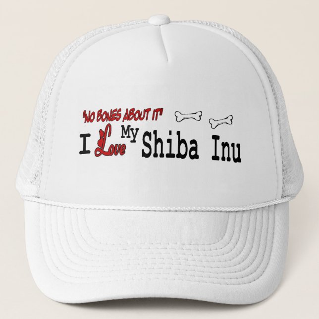 Camionero Gorra de Shiba Inu (I Love) (Anverso)