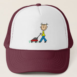 Camionero Gorra de siega de la hierba del chica