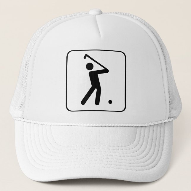 Camionero Gorra de símbolo de bola de golf (Anverso)