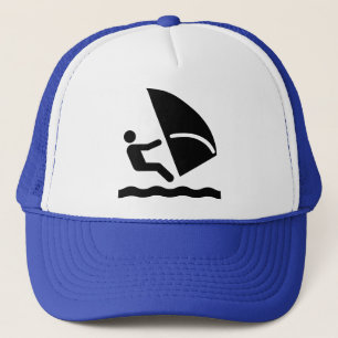 Camionero Gorra de símbolos de windsurf