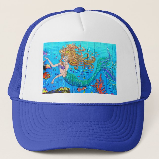 Camionero gorra de sirena azul (Anverso)