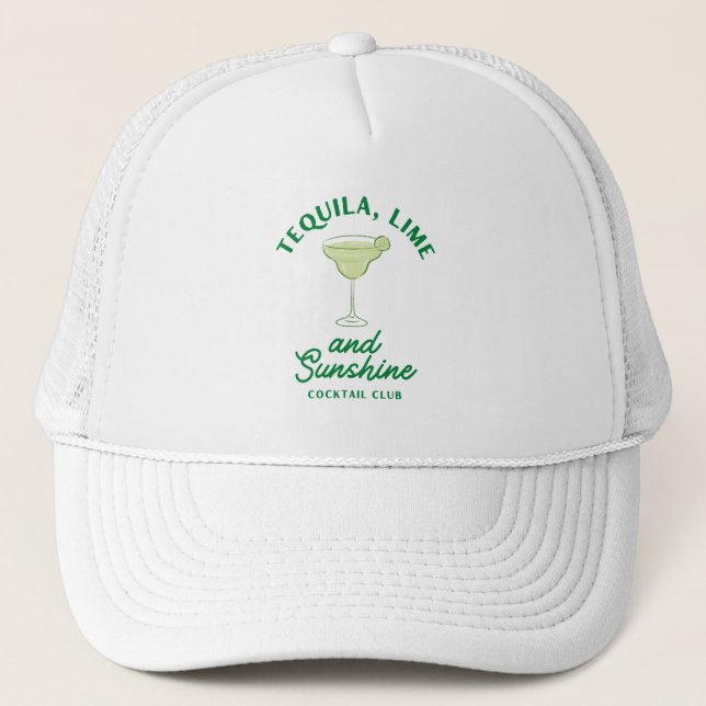 Camionero gorra de soltera de tequila lime y soleada (Anverso)