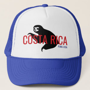 Camionero Gorra de souvenirs de Costa Rica Sloth Azul