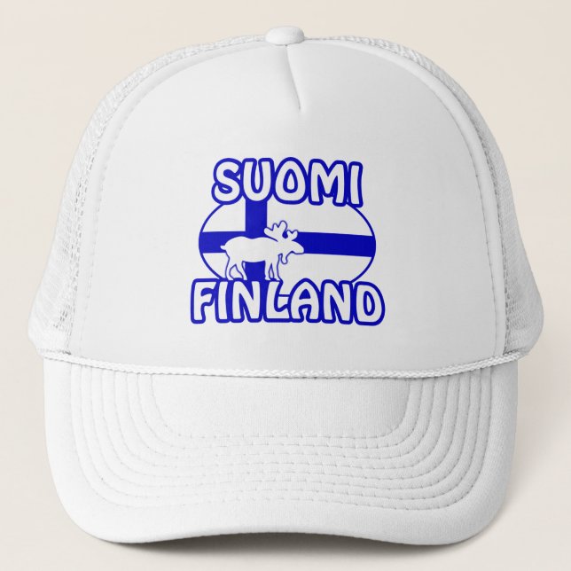 Camionero Gorra de Suomi Finlandia (Anverso)