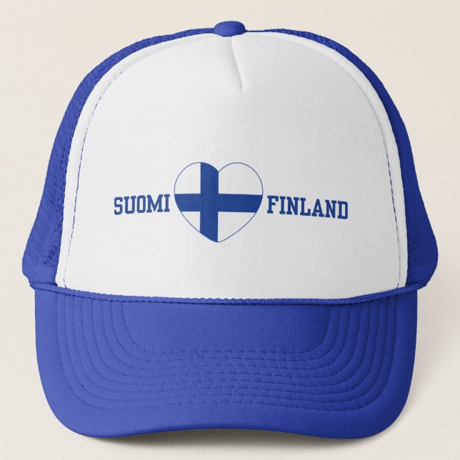 Camionero Gorra de SUOMI FINLANDIA (Anverso)