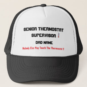 Camionero Gorra de Supervisor de Termostato Personalizada pa