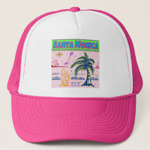 Camionero gorra de Surfer Beach "Santa Mónica"