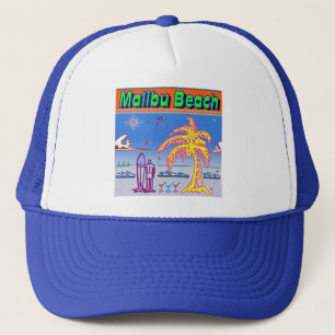Camionero Gorra de surfista "Malibu Beach"