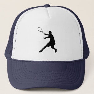 Camionero Gorra de tenis con símbolo de silueta de jugador d