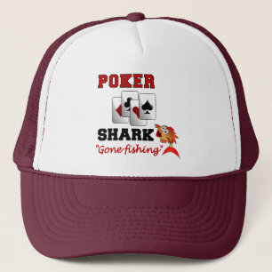 Camionero Gorra de tiburones de póker