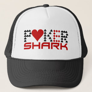 Camionero Gorra de tiburones de póker
