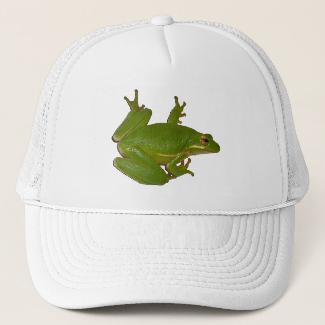 Camionero Gorra de Treefrog Verde (Anverso)