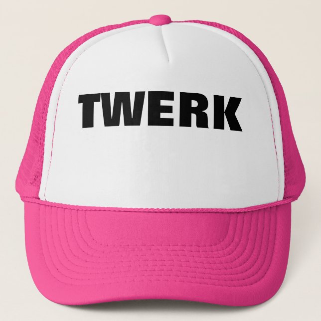 Camionero GORRA de TWERK (rosa) (Anverso)