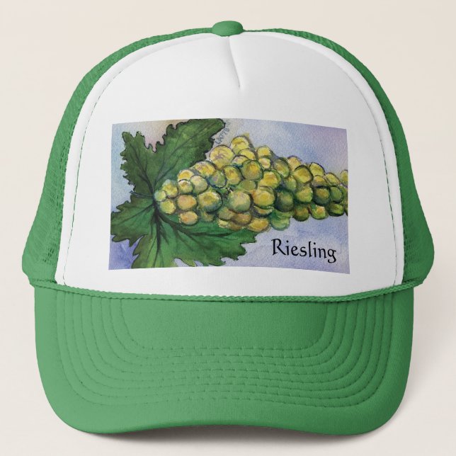 Camionero Gorra de Uvas de Vino Blanco Riesling (Anverso)