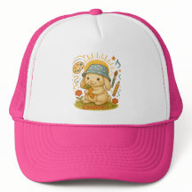 Gorra de verano de conejito lindo