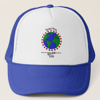 Camionero gorra de virus de corona