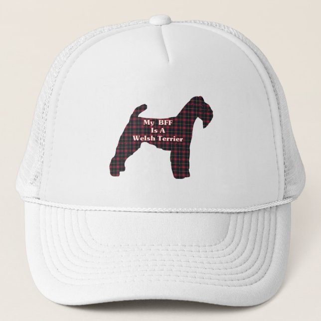 Camionero Gorra de Welsh Terrier BFF (Anverso)