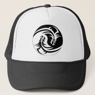 Camionero Gorra de Yin Yang del dragón