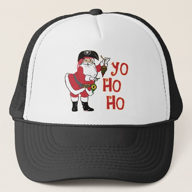 Camionero Gorra de Yo Ho Ho Santa (Anverso)