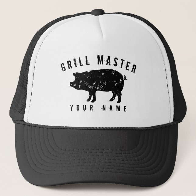 Camionero Gorra del amo de la parrilla del logotipo del (Anverso)
