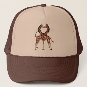 Camionero Gorra del amor de la jirafa