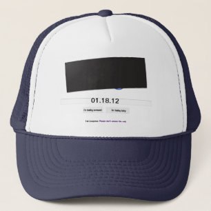 Camionero GORRA del apagón de SOPA