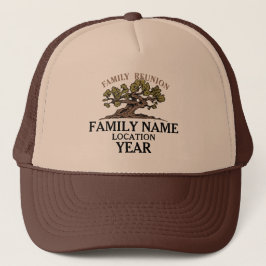 Camionero Gorra del árbol de la reunión de familia
