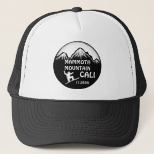 Camionero Gorra del arte de la snowboard de Mammoth Mountain