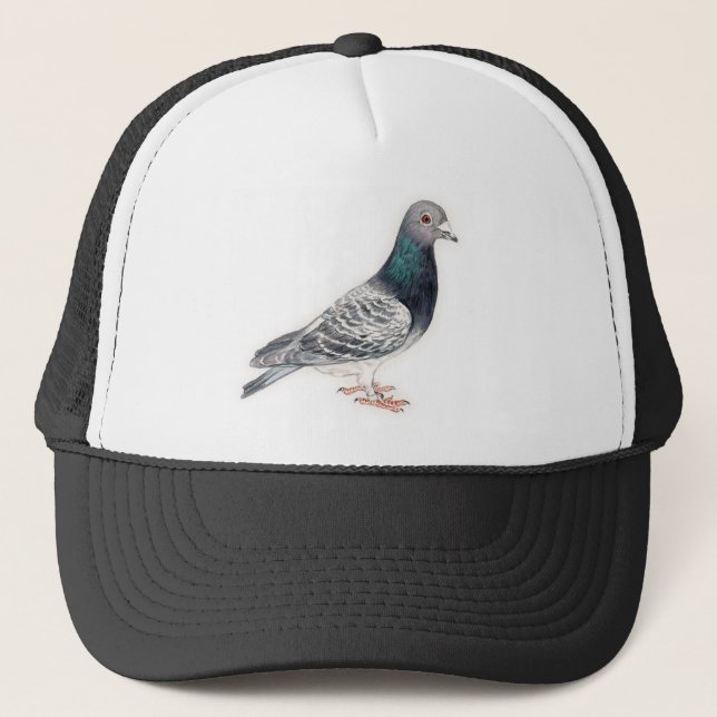 Camionero Gorra del arte del pájaro de la paloma (Anverso)